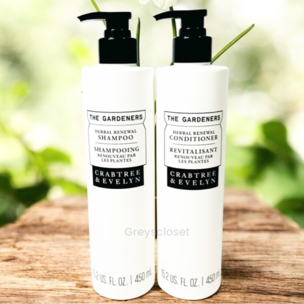 SHAMPOO & CONDITIONER THE GARDENERS HERBAL CRABTREE & EVELYN